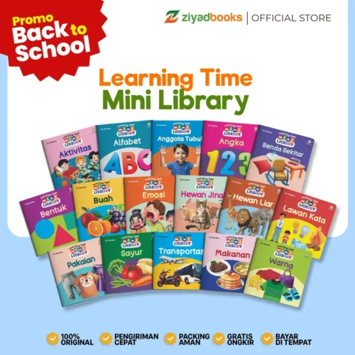 (Isi 16 Buku) Mini Book Learning Time Mini Library