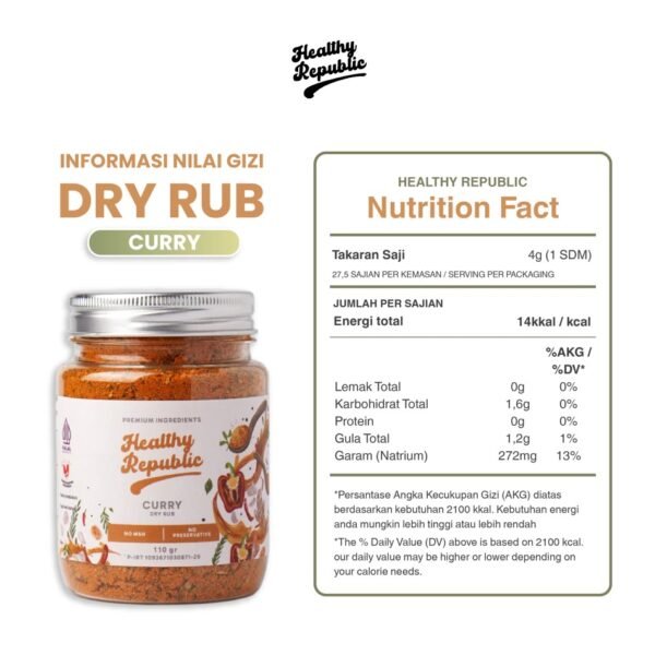 Healthy Republic Spices 110g – Bumbu Serba Guna Rendah Lemak