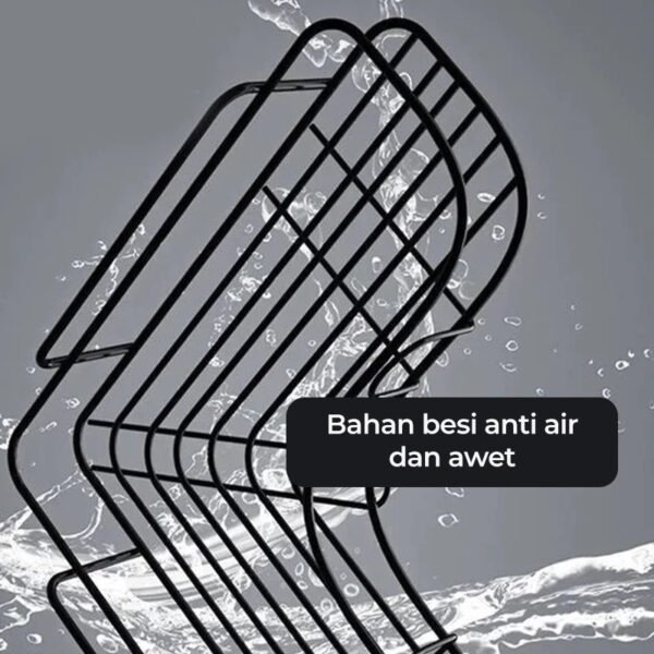 Rak Sudut Kamar Mandi Tempel Tanpa Bor – Serbaguna & Kokoh