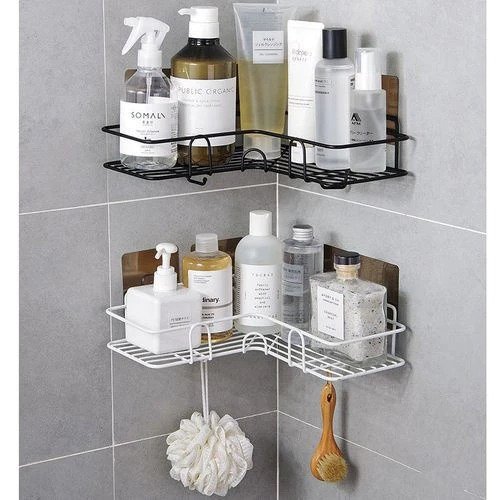 Rak Sudut Kamar Mandi Tempel Tanpa Bor – Serbaguna & Kokoh