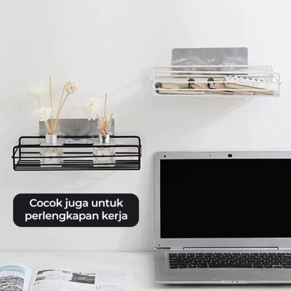 Rak Sudut Kamar Mandi Tempel Tanpa Bor – Serbaguna & Kokoh
