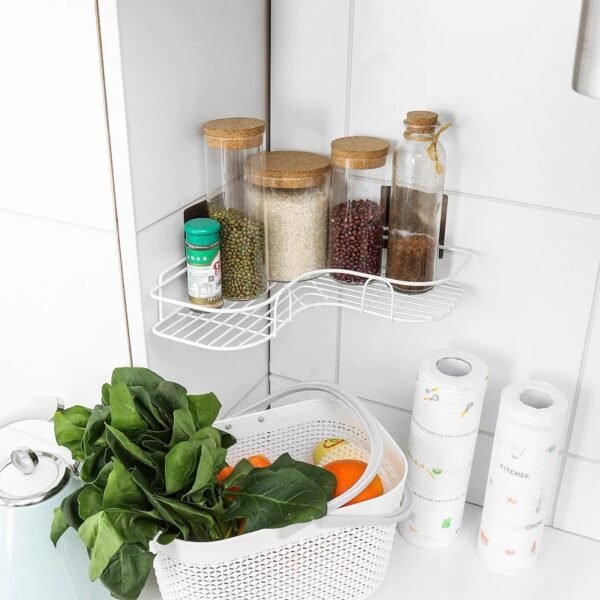 Rak Sudut Kamar Mandi Tempel Tanpa Bor – Serbaguna & Kokoh