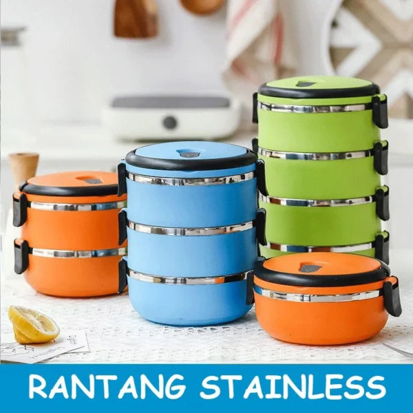 Rantang tempat makan lunch box stainless steel