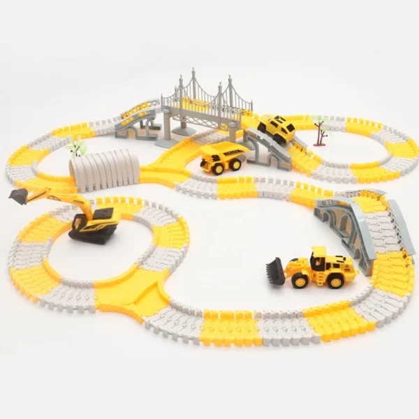 Mainan Mobil Rel Dirakit Jalur Kereta Api