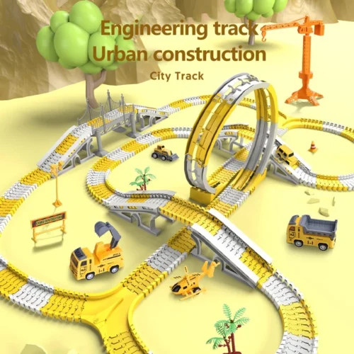Mainan Mobil Rel Dirakit Jalur Kereta Api