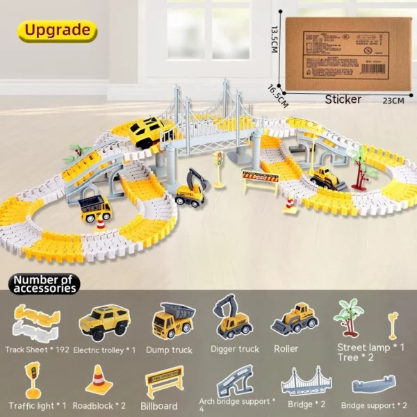 Mainan Mobil Rel Dirakit Jalur Kereta Api