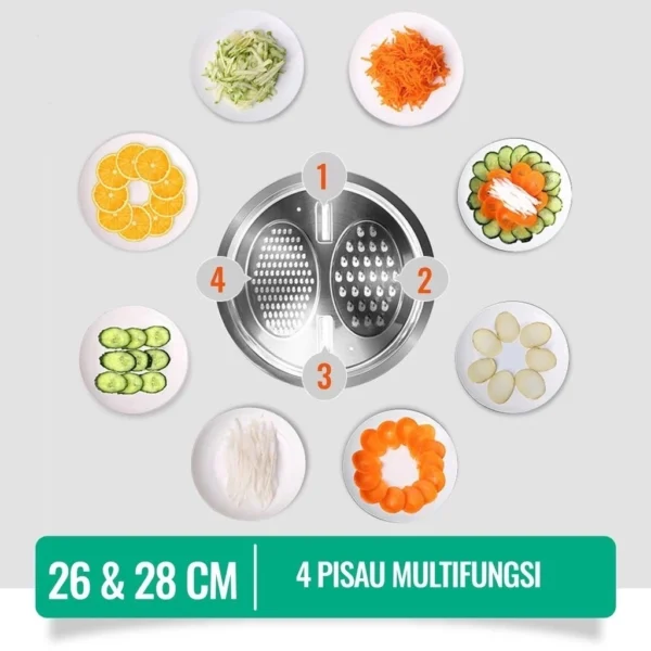 Baskom Parutan 3in1 Stainless