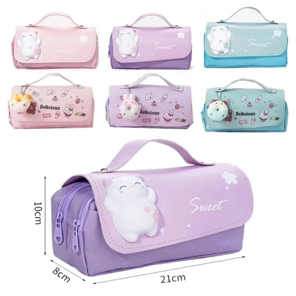 Pencil Case Anak Perempuan Kapasitas Besar