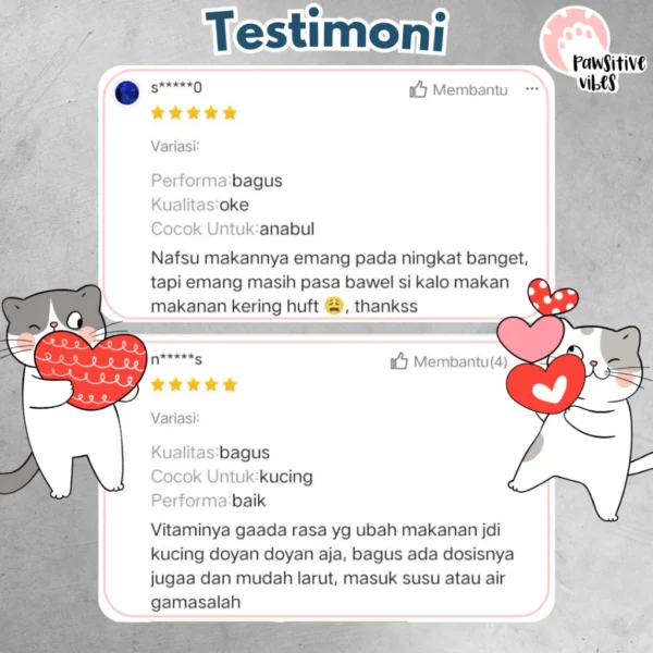 Pawsitive Vibes Vitamin Kucing – Bulu Gembul & Nafsu Makan