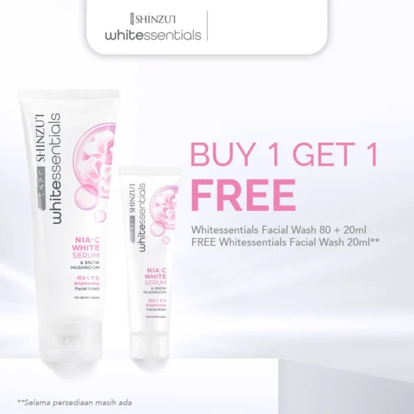 BUY 1 GET 1 Shinzui WHITEssentials Facial Wash 80 ml FREE 20 ml BUNDLING