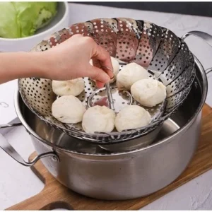 Kukusan Lipat Stainless Flexible Multifungsi