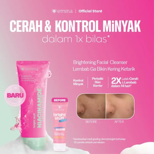 NEW! Emina Niacinamide Oxy Ceramide Brightening Face Wash